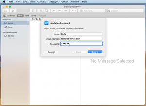 Step 2 - Set up Mac Mail in Mojave
