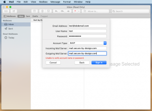 Step 3 - Set up Mac Mail in Mojave